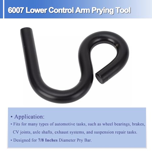 6007 Lower Control Arm Prying Tool for 7/8 Inches Diameter Pry Bar Black, 1 Pack - size: 1 Pack