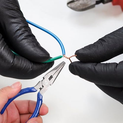 12 Pack Needle Nose Pliers, 5 Inch, Long Nose Pliers with Side Cutter, Spring Loaded for Cutting and Bending Wire