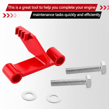 LS Flywheel Locking Tool Compatible with Engines Chevy LS1 LS2 LS3 LS6 LSX | for GM 1997 -2019 Rear-Wheel Drive V8 LS and LT Baised Engines,Cars and Trucks 4.8 5.3 5.7 6.0 6.2 7.0 Liter, Red - color: Red
