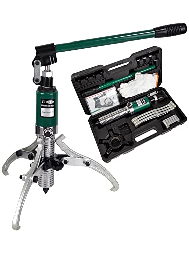 15-Ton Hydraulic Gear Puller with 2 & 3 Jaw 12" Reach | For mechanics, removes bearings, gears, hubs and pulleys with convertible 2 or 3 jaws and 15-ton force. - size: 12 inch JAW