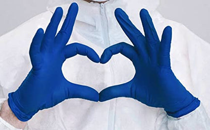 Inspire Nitrile Exam Gloves | The Original Quality Stretch Nitrile Cobalt Blue | 4.5 Gloves Disposable Latex Free Medical EMT - size: Small