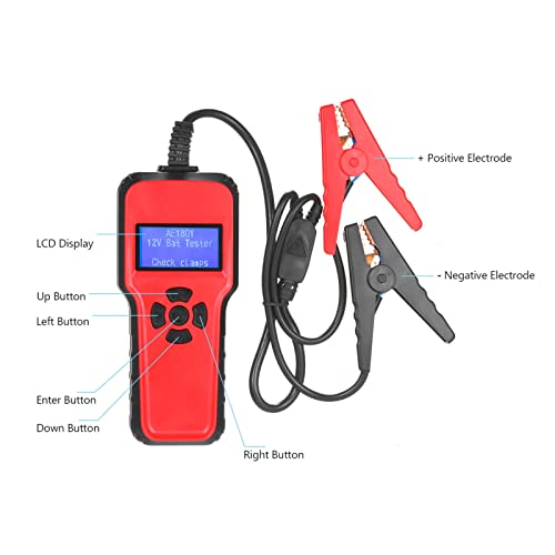 Car Battery Tester | 12V Digital Auto Battery Analyzer for Alternator & Cranking Test | Multi - Standard CCA, CA, BCI, MCA, SAE, GB, JIS, IEC, EN, DIN