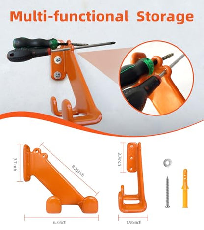 Chainsaw Hanger, 2 Pack Chainsaw Wall Mount, Heavy Duty Chainsaw Holder, Garage Organization Garage Storage Shed Organizer Mounted Chainsaw Rack - color: 2 Pack