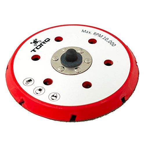 Chemical Guys Torq-BUFLC_202 R5 Dual-Action Backing Plate with Hyper Flex Technology (6 Inch), Red - size: 6 Inch Dual Action