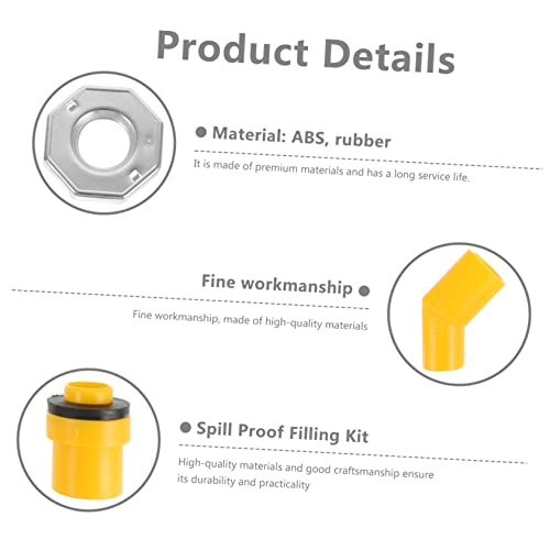 Luxshiny 15-Piece Spill Proof Radiator Coolant Filling Funnel Kit Automotive Coolant System Tool Anti-Spill Design for Efficient Fluid Transfer and Leak Prevention