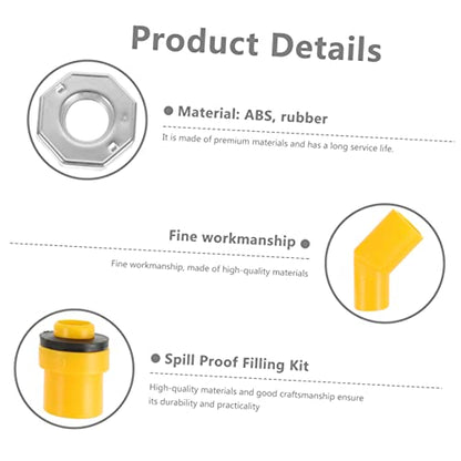 Luxshiny 15-Piece Spill Proof Radiator Coolant Filling Funnel Kit Automotive Coolant System Tool Anti-Spill Design for Efficient Fluid Transfer and Leak Prevention