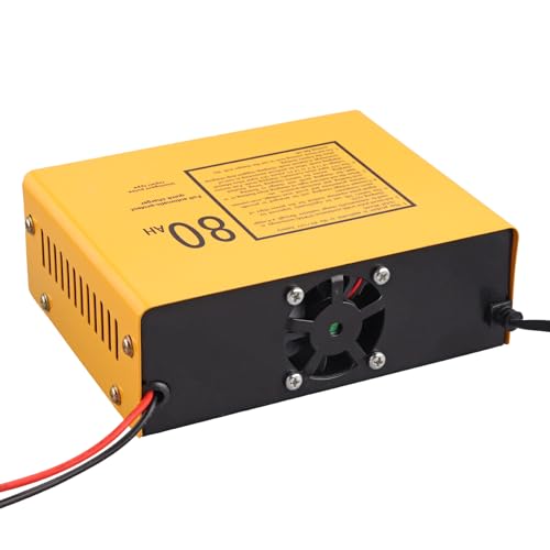 6V 5A and12V 8.5A Car Battery Charger,Smart Battery Trickle Charger Maintainer 4 Charging Mode for Automotive Motorcycle Truck Boat Toy Car Lawn Mower Lead Acid Batteries (Yellow) - color: YELLOW