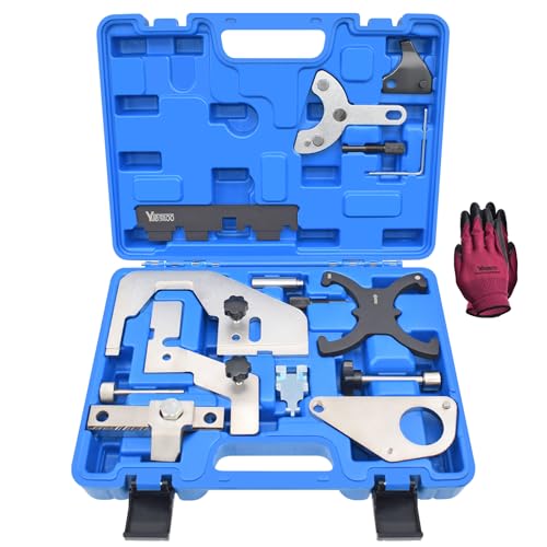Camshaft Alignment Locking Timing Tool Kit, Compatible with Ford Volvo 1.5T 1.6T 2.0T 2.3T Ecoboost Jaguar Land Rover Evoque 2.0T, Repalce 303-1552 303-1565 303-1097 303-748 - size: 15PCS Large Kit