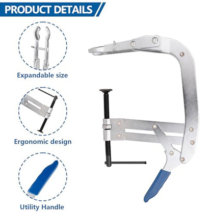 8inch Valve Spring Compressor, Valve Spring Compressor Tools, Valve Compressor Tool, Multi-Function Spring Pulling and Dismantling Tool, Suitable for Most Cars
