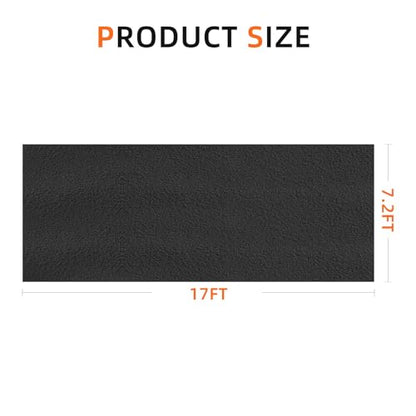 Garage mats for Floor Upgraded, 17 x 7.4 Ft, Garage Floor mats for Under car, Oil Spill mat, Absorb Oil Quickly，Reusable, Protects Floor 3mm TPR Non-Slip Thickening
