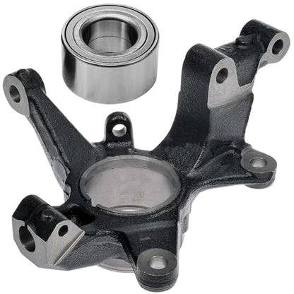 Detroit Axle - 2pc Front Left Knuckle Kit for 2007-2012 Mazda CX-7 2007-2015 CX-9, 2008 2009 2010 2011 Driver Side Steering Knuckle Wheel Bearing Replacement - size: 2UW471910/Kit