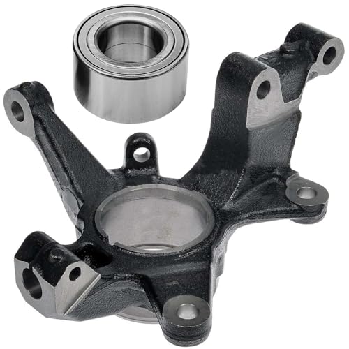 Detroit Axle - 2pc Front Left Knuckle Kit for 2007-2012 Mazda CX-7 2007-2015 CX-9, 2008 2009 2010 2011 Driver Side Steering Knuckle Wheel Bearing Replacement - size: 2UW471910/Kit