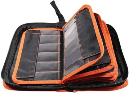 Lishi Portable Tool Storage Bag, 2 in 1 Hand Carry Bag Case for Lishi Pickup Kit Maintenance Repair Tool Hand Tool Car Auto Repair Tool Kits (72 small grids) - size: 72 small grids