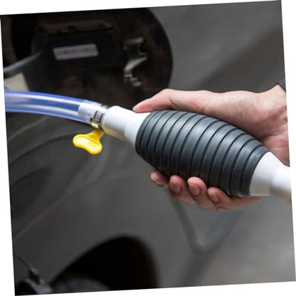 Manual Transfer Pump with Hose Efficient Oil and Water Siphon Kit for Cars Trucks and Motorcycles Durable Hand Pump for Fuel and Liquid Extraction