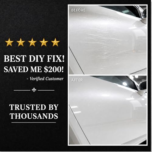 Car Scratch Remover for Vehicles, Upgrade Scratch Removal Wax & Swirl Remover with Wipe Sponge, Paint Restorer & Clear Coat Car Polishing Compound Kit, Easy to Use for All Paint Colors, 2Pcs