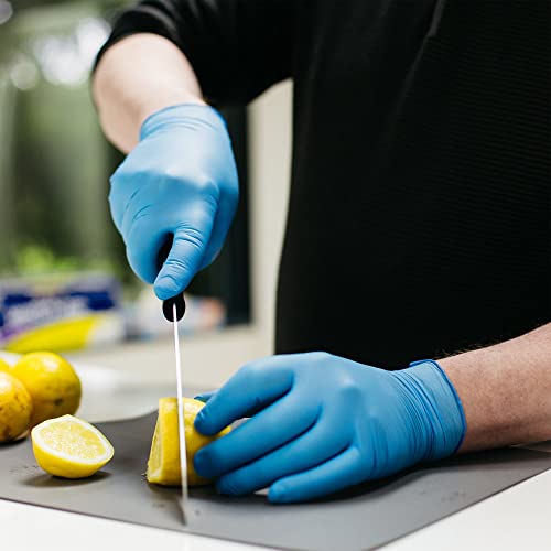 X3 Industrial Blue Nitrile Gloves, Box of 100, 3 Mil, Size XX-Large, Latex Free, Powder Free, Textured, Disposable, Non-Sterile, Food Safe, X349100BX - size: 2X-Large (Pack of 100)