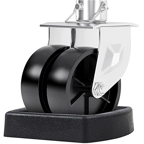 LEORAY Jack Wheel Chock, Reinforced Rubber Jack Caster Wheel Dock for Caravans and Trailers (Dual Wheel) - size: Dual Wheel