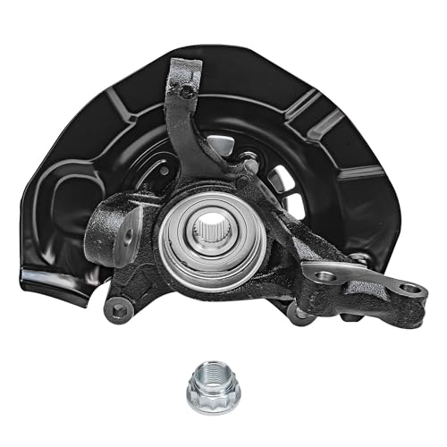 Detroit Axle - FWD Front Steering Knuckles Wheel Hub Bearings CV Axles Kit Replacement for 2004-2010 Toyota Sienna - 4pc Set - size: 4UX48618/Kit