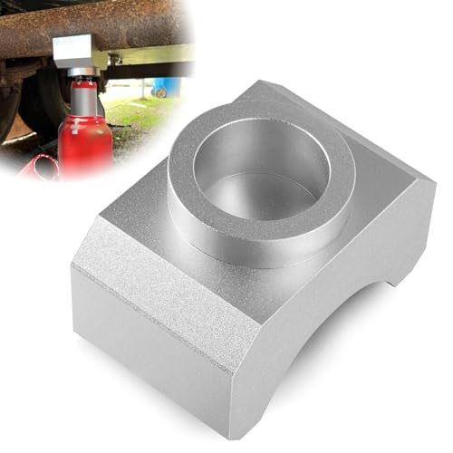 Bottle Jack Saddle for 3 Inch and 4 Inch Round Axle Tube, Soild Aluminum Jack Axle Lifting Platform, Suitable for 12-Ton Bottle Jacks Steel Lifting Saddle