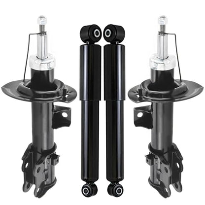 Detroit Axle - Front Bare Struts Assembly Rear Shock Absorbers Replacement | for 2014 2015 2016 Kia Forte Koup Forte5 - size: 4AQ47225/shock kit