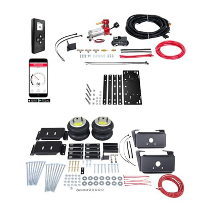 TrendsAuto Firestone Airide Ride-Rite Rear Air Springs Kit & Air Command Standard Compressor with Single Wireless App and Remote fits 2010-2026 Ram 4500 5500 Cab-Chassis | TrendsAuto Decal - size: Single Path