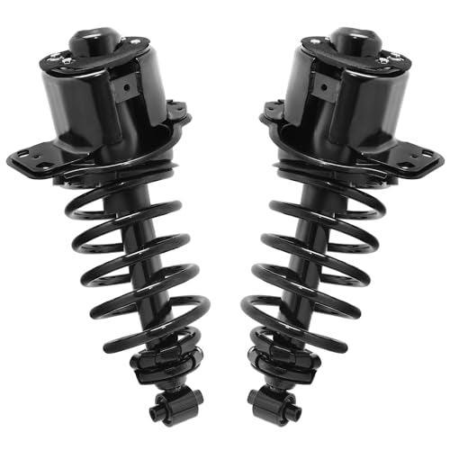 Detroit Axle - FWD Rear Struts Sway Bars for 2005 2006 2007 Mercury Montego Five Hundred, 2 Struts with Coil Springs 2 Sway Bars Replacement Suspension Kit - size: 4QS54407/Sway Kit