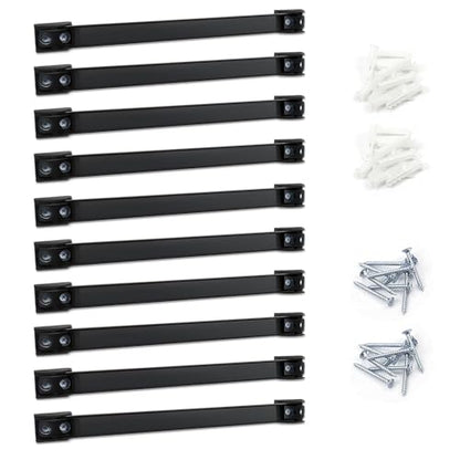 DGSL Magnetic Tool Holder Strip 10 Pack, 12In Heavy Duty Tool Organizer Magnetic Strip, Tool Magnet Bar For Garage Tool Organization - size: 12 In x 10