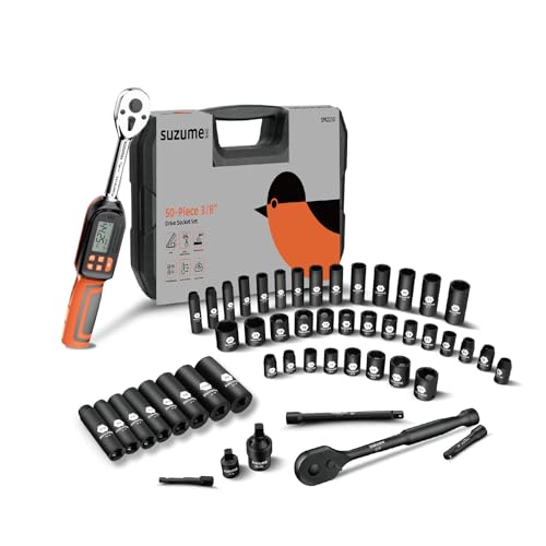 SUZUME 3/8" Drive Impact Socket Set & 3/8 Digital Torque Wrench