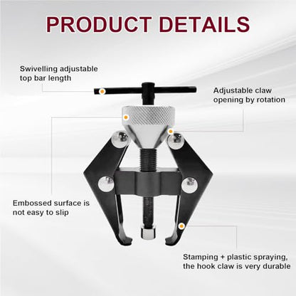 Battery Terminal and Wiper Arm Puller, Auto Windshield Wiper Arm Removal Puller Repair Tool, Heavy-Duty Arm Bearing Remover Puller Repair Tool, Practical Car Accessories