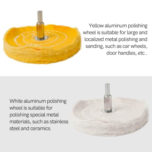 Unicaravan Aluminum Wheel Polishing Kit for Drill Buffing Wheel for Car Motorcycle Wheel Rim Manifold Polishing for Stainless Steel Chrome Wood Plastic Ceramic Glass Woods Machine Jewelry etc 14PCS | For Car Motorcycle Wheel Rim Manifold Polishing for Sta