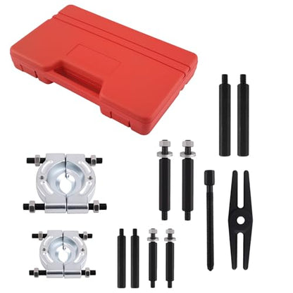 maXpeedingrods 12 PCS Bearing Separator and Puller Set, Heavy Duty Bearing Splitter Puller Kit, 5 Ton Capacity with 2" and 3" Jaws, Bearing Puller Set with Pinion Wheel and Hub Axle Removal Tool