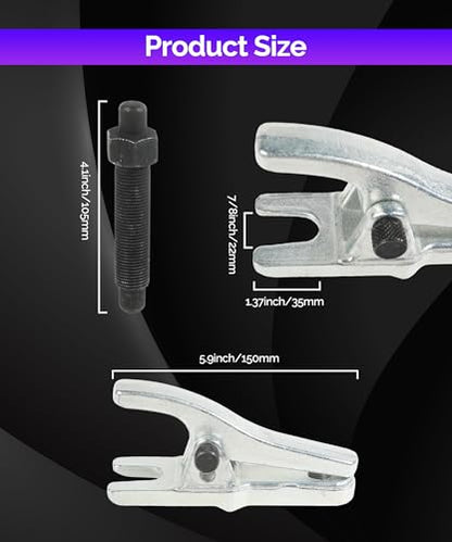 RACOONA Ball Joint Separator,Ball Joint Separator Tool,Car Accessories Universal Adjustable Ball Joint Removal Tool with an Opening Range from 1-1/8" to 2-1/8",Compatible with Most Cars
