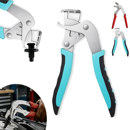 Panel Clip Removal Pliers, Auto Fastener Clip Removal Pliers, Multi-functional Automotive Clip Tool, 17-4 Stainless Steel, for Auto Trim & Fastener, Damage-Free Disassembly (Blue-1pcs) - color: Blue-1pcs