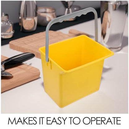 Luxshiny Plastic Bucket with Handle and Measuring Scale 2l Capacity Multifunctional Design Large Capacity Utility Bucket for Home Cleaning and Car Detailing