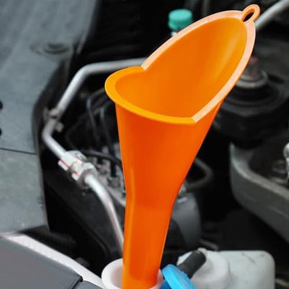 4 Pcs Plastic Long Neck Oil Funnel for Change, Multi-Function Long | For Transmission Fluid Automotive Funnels, Car Water Diesel Fuel Kerosene Liquids Engine Oil Funnel Set