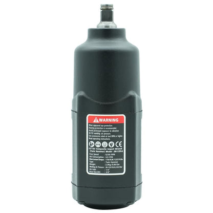 BESWELL BW-112FN-A 1/2-Inch Air Impact Wrench, 1254 Ft-Lbs Max Torque | Heavy-duty twin hammer pneumatic gun effortlessly tackles automotive repairs, tire changes, and demanding garage shop work.