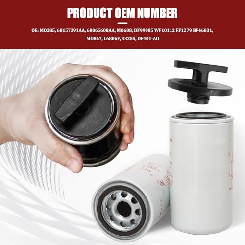 57180 Oil Filter Plug Tool, Oil Filter Removal Tool, Oil Filter Plug Cover, 05083285AA MO285 Oil Filter Cap Off Tool Compatible with Ram 2500 3500 Diesel 5.9L 6.7L 2013-2018 Used for Oil Change