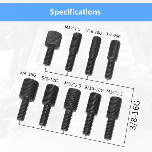59 Pcs Harmonic Balancer Puller Removal & Installation Tool Kit, Flywheel Remover, Crankshaft Pulley Removal Steering Wheel Pulling Set, Compatible with Buick Regal, Lacrosse GL8, Firstland, etc.