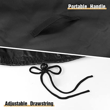 Kingling Cover for Shop Vac for 6 Gallon Shop Wet Dry Vacuums | Wet and Dry Shop Vacuum Cleaners Dust Cover Protection Black - 16''D x 20.8''H - size: 16''D x 20.8''H