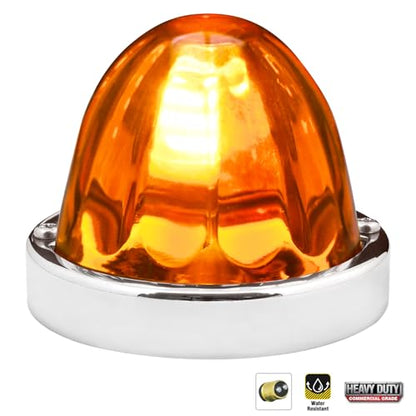 GG Grand General 92435 Stainless Steel Dark Amber Watermelon Glass Lens Kit for #1157, Bulb not Included - color: Dark Amber, style: 1157 Bulb Base