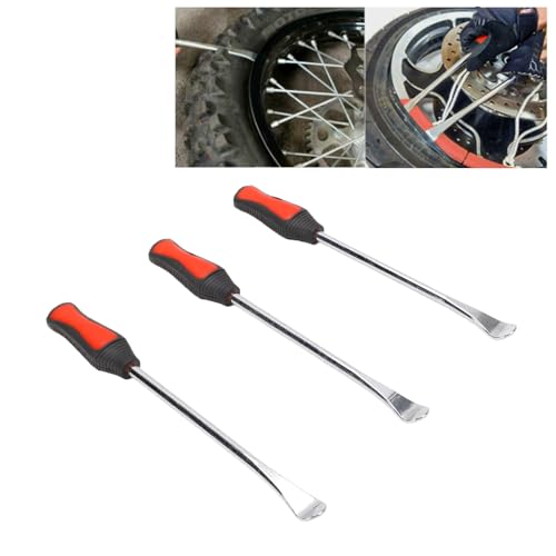 KIMISS 12PCS Tire Repair Kit with Tools, Motorcycle Tire Spoons Iron Levers Set and Rim Protectors, Portable Storage Bag for Dirt Bike ATV Scooter Lawn Tractor