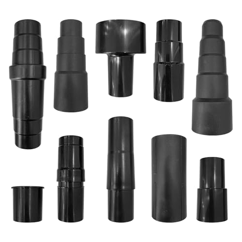 10 Pcs Universal Shop Vac Vacuum Hose Adapter Reducer Attachment Set Converter, 1-1/4 Inch to 1-3/8 Inch to 1-1/2 Inch, Reducer 32mm to 35mm; 32mm to 38mm, 32mm to 45mm, 1 3/8 inch to 1 1/4 inch