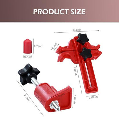 9 PCS Engine Twin Camshaft Timing Tool Kit, Compact Construction, Bumped Non-slip Timing Locking Camshaft Sprocket Clips, Portable Repair Kit, Universal Fit for Most Cars (Red)