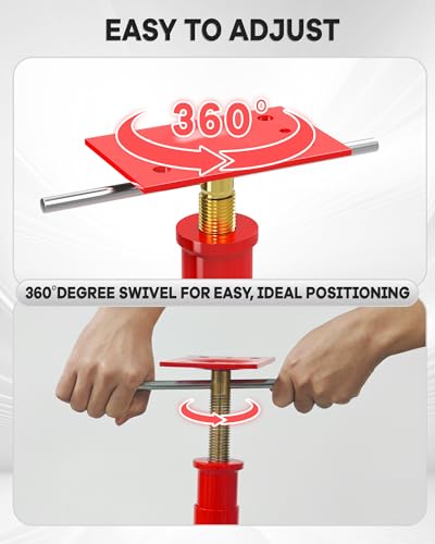 53"-100" House Floor Jack,18000lbs Max Load Capacity,House Floor Jacks Post Pole for Leveling,Adjustable Support Beam Basement Jack Post Pole for Leveling & Lifting Support Telescoping Jacks