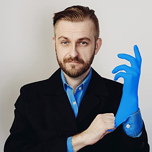 PEIPU Nitrile Disposable Gloves，Powder Free, Cleaning Service Gloves, Latex Free - size: X-Large (Pack of 100), style: 100 Pcs