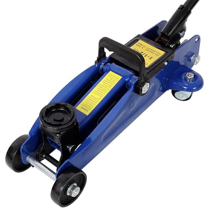 1.5 Ton Low Profile Hydraulic Trolley Service/Floor Jack, Floor Jack 1.5 Ton (3,000 LBs) Hydraulic Car Jack, Lifting Range 5"-11.8" - color: Not Include Case