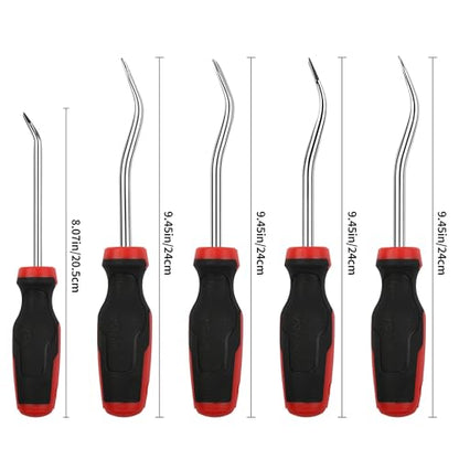 TOOLEAGUE 6Pcs Auto Upholstery Trim Panel Removal Tool Set | Car Trim Removal Tool, Fastener Remover Kit with Storage Bag - size: 6Pcs Short Auto Clip Removal Tool