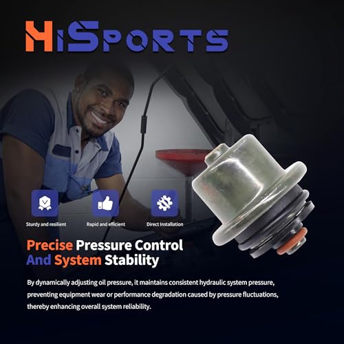 HiSport PR484 Fuel Pressure Regulator Compatible with Chevrolet Astro 1992-1995 Blazer 1995 S10 Blazer 1992-1994 S10 Pickup 1995, GMC Jimmy 1992-1995 Safari 1992-1994 Sonoma, Oldsmobile Bravada - size: HSFPR484