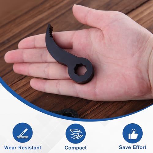 2Pcs Pry Bar Wrench Adapter Head, 3/8“ 1/2” Drive Adjustable Angle Crowbar Adapter Head Tool, Heavy-Duty Ratchet Pry Bar Attachment, Half Shaft Removal Car Repairing Tools for Tight Spaces