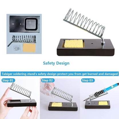 Electric Soldering Iron, Adjustable Temperature Soldering Iron Kit, 5pcs Solding Tips, Digital Multimeter Kit, Multi Tester, NCV, TRMS 6000 Counts, Smart Auto-Ranging, Voltage Tester